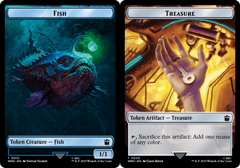 Fish (0010) // Treasure (0030) Double-Sided Token - Foil